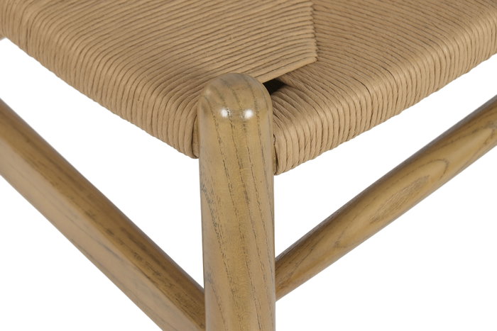 DKD Home Decor Silla Cottage Olmo y Ratan Natural 57 x 47 x 79 cm (2 Unidades)