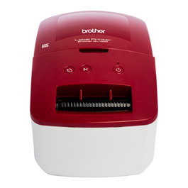 Brother QL-600R Etiquetadora Térmica Roja y Blanca