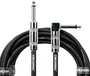 CABLEWORKS Cable para Instrumento Jack Mono Recto/Angulado 3 m - Negro