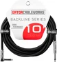 CABLEWORKS Cable para Instrumento Jack Mono Recto/Angulado 3 m - Negro