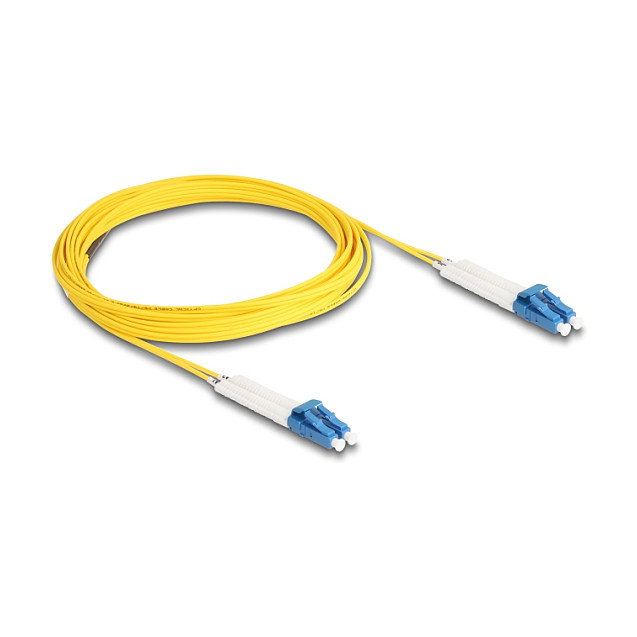 DeLOCK Cable de fibra óptica LC Duplex a LC Duplex monomodo OS2 acodado 5 m DeLOCK Cable de fibra óptica LC Duplex a LC Duplex monomodo OS2 acodado 5 m