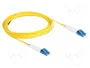 DeLOCK Cable de fibra óptica LC Duplex a LC Duplex monomodo OS2 acodado 5 m