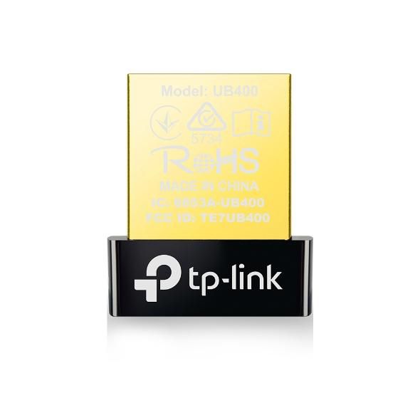TP-Link Adaptador Bluetooth USB 4.0 UB400, Compatible con Windows XP-11, Negro