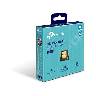 TP-Link UB400 Adaptador Bluetooth 4.0 USB Nano Negro y Oro