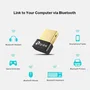TP-Link UB400 Nano Adaptador Bluetooth 4.0 USB 2.0 Negro y Oro
