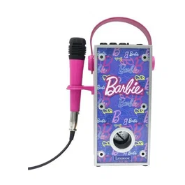 Lexibook AAABR99460 Altavoz Bluetooth Iluminado de Barbie con Micrófono