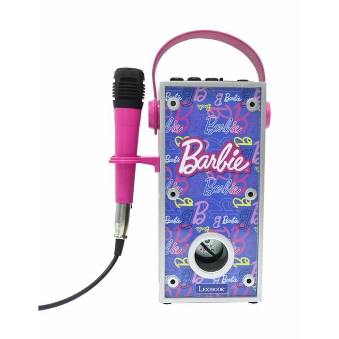 Lexibook Altavoz Bluetooth Iluminado de Barbie con Micrófono