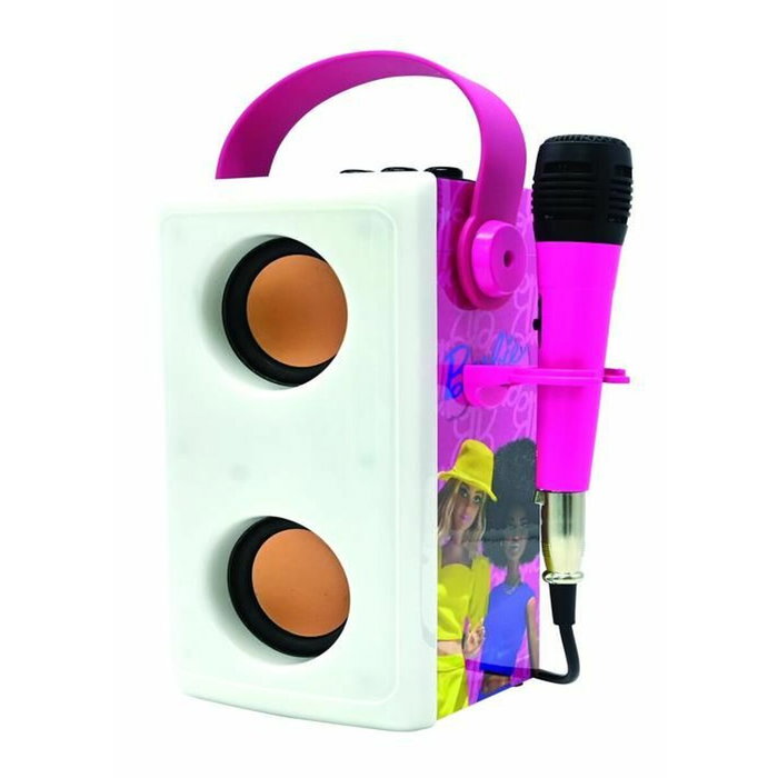 Lexibook Altavoz Bluetooth Iluminado de Barbie con Micrófono
