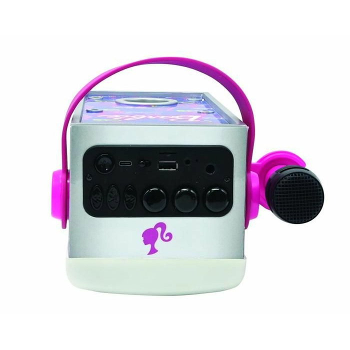 Lexibook Altavoz Bluetooth Iluminado de Barbie con Micrófono