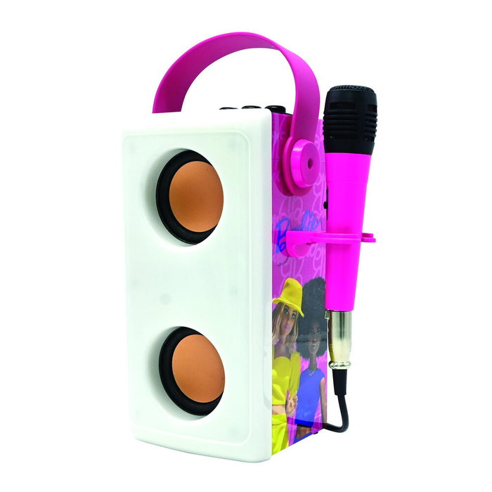 Lexibook Altavoz Bluetooth Iluminado de Barbie con Micrófono