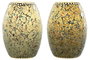 DKD Home Decor Lámpara de Sobremesa de Cristal Craquelado (Pack de 2)