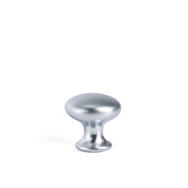 HERRAJES ALK Parma Pomo Zamak Cromo Mate Diámetro 21 mm Muebles Cocina Baño Armarios