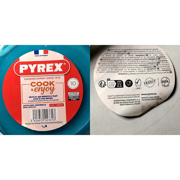 Pyrex® Bol de mezclas Cook&Enjoy con tapa de 0,5L