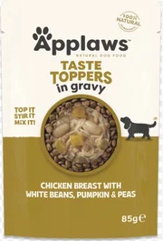 Applaws Dog Sobres Topper Pollo Guisante Judía 12x85g