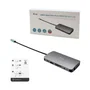 i-tec Base USB-C C31NANOVGA100 con HDMI, VGA, LAN, 3xUSB 3.0, Lector SD, Audio y Cargador 100W - Compatible 4K, Aluminio Gris