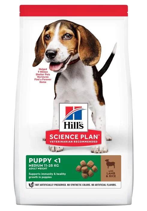 Hill's Science Plan Canine Puppy Medium Cordero y Arroz 14 kg