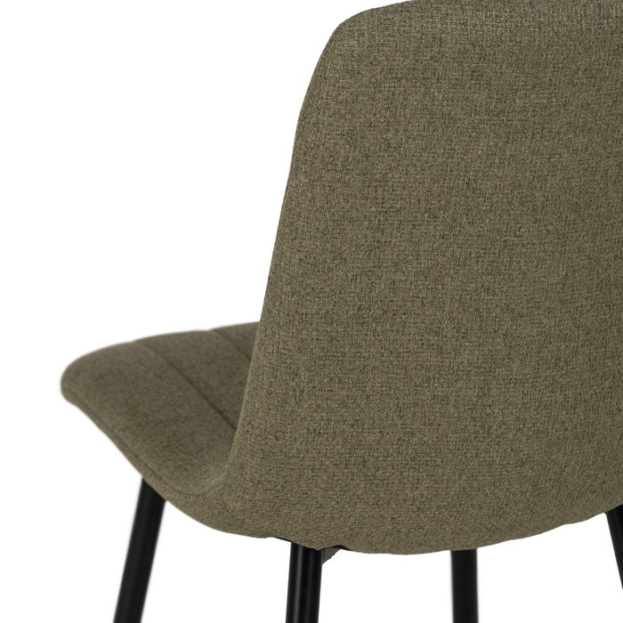 Silla Verde Tejido-Metal Salón 44 X 51 X 88 cm (Set de 4)