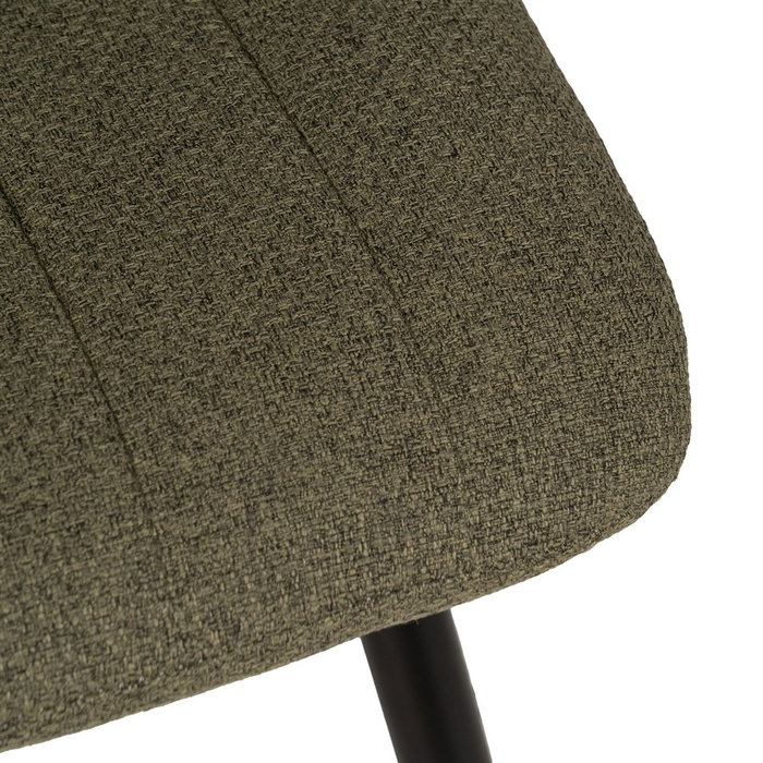 Silla Verde Tejido-Metal Salón 44 X 51 X 88 cm (Set de 4)