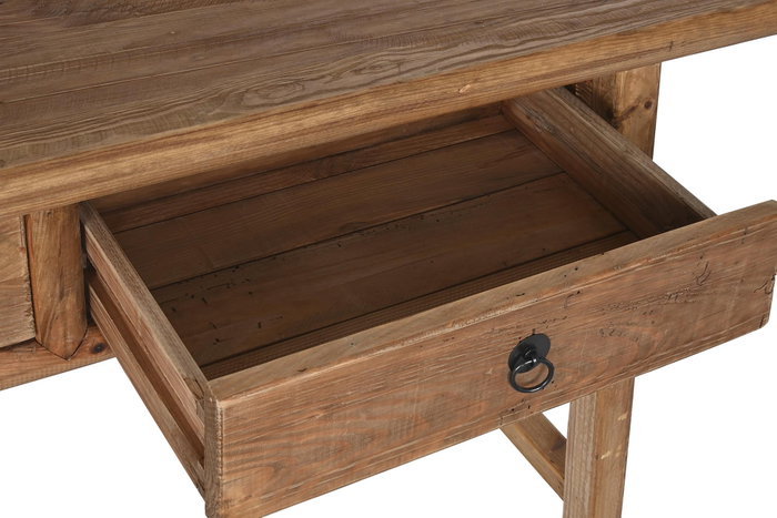 DKD Home Decor Consola de Madera Reciclada y Pino Natural