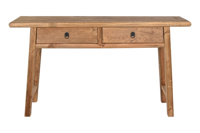 DKD Home Decor Consola de Madera Reciclada y Pino Natural
