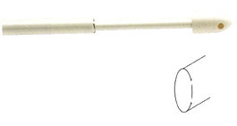 Visillero fijación alcayata Ø 6,5 mm oval blanco 40x65