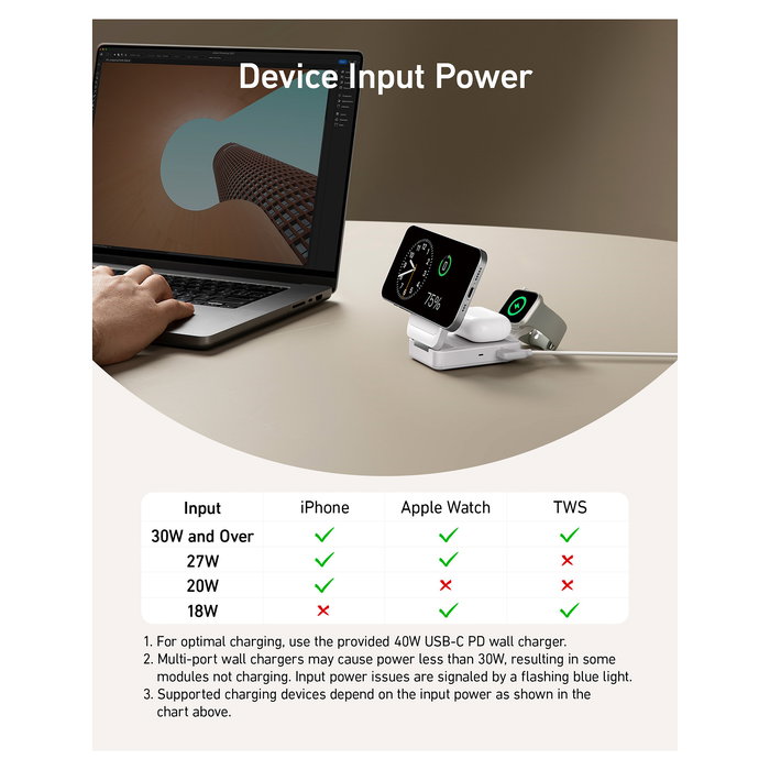 Anker MagGo Wireless Charger 15W 3-en-1 Estación de Carga Inalámbrica Anker MagGo Wireless Charger 15W 3-en-1 Estación de Carga Inalámbrica