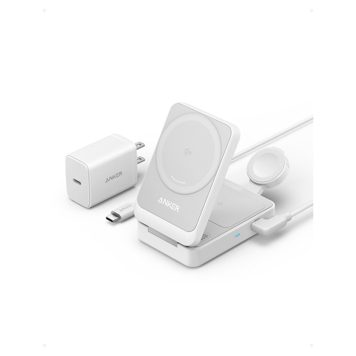 Anker MagGo Wireless Charger 15W 3-en-1 Estación de Carga Inalámbrica Anker MagGo Wireless Charger 15W 3-en-1 Estación de Carga Inalámbrica