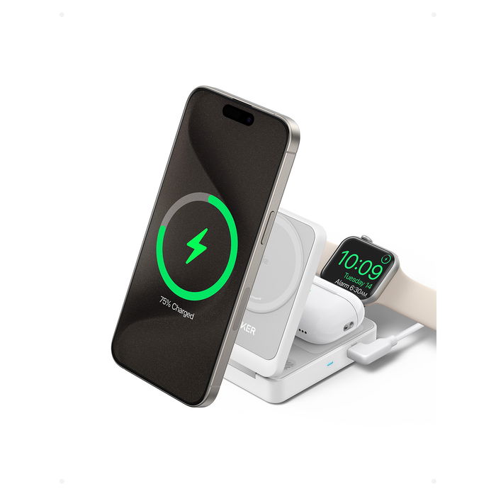 Anker MagGo Wireless Charger 15W 3-en-1 Estación de Carga Inalámbrica Anker MagGo Wireless Charger 15W 3-en-1 Estación de Carga Inalámbrica