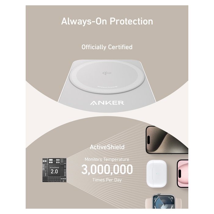 Anker MagGo Wireless Charger 15W 3-en-1 Estación de Carga Inalámbrica Anker MagGo Wireless Charger 15W 3-en-1 Estación de Carga Inalámbrica