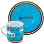 Bialetti Tazzina Ciao Italia Taza de Espresso con Plato