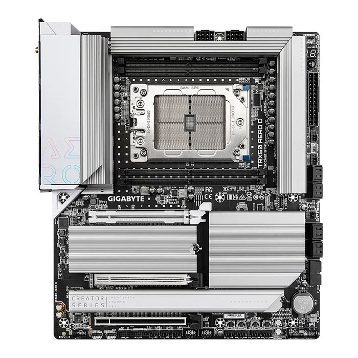 Gigabyte TRX50 AERO D Placa base Socket sTR5 DDR5 E-ATX compatible AMD Ryzen Threadripper 9000 Series