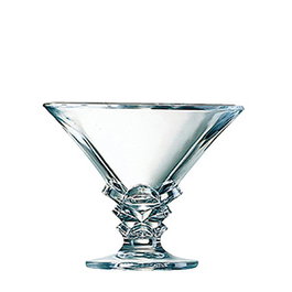 ARC Copa Helado Palmier, Capacidad 21 cl, Vidrio, Altura 10.1 cm / 101 mm, Diámetro 12.5 cm / 125 mm (Set de 6)