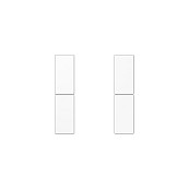 Jung LS502TSAWW Tastensatz Completo 2fach Blanco, Compatible con LS 5072 TSM, LS 5092 TSM, LS 5092 TSEM, LS 5178 TSM, LS 5192 KRM TS D, LS 5178 TSEM, LS 5072 RF TSM