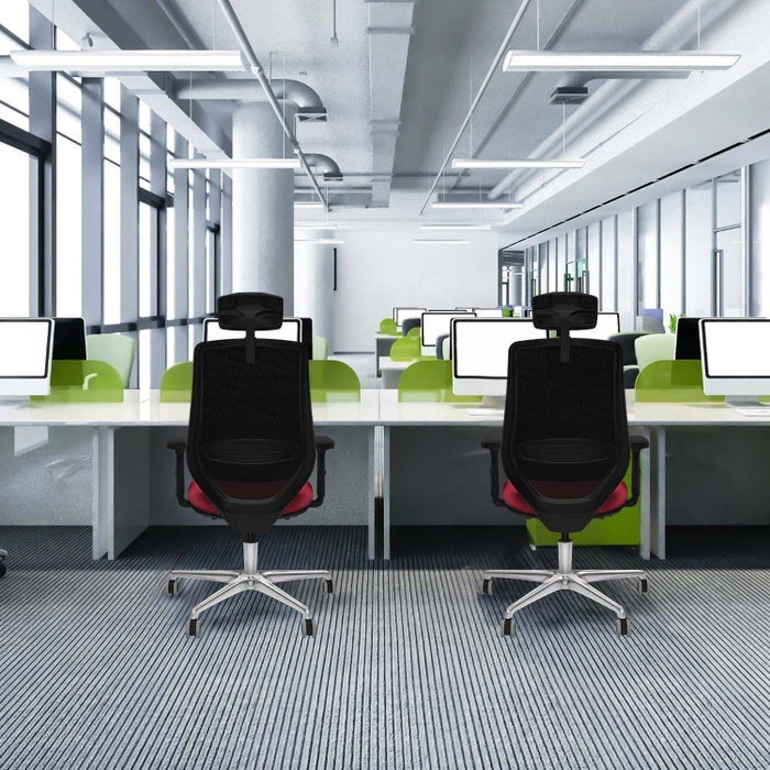 PIQUERAS Y CRESPO Silla de oficina Mardos Naranja y Negro PIQUERAS Y CRESPO Silla de oficina Mardos Naranja y Negro