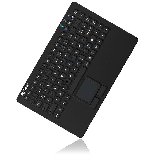Teclado inglés keysonic ksk-5230in touchpad usb qwerty ee. uu. negro