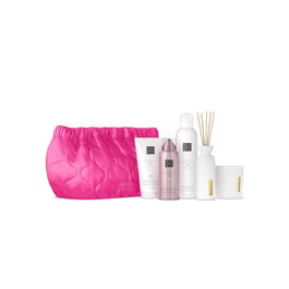 Rituals The Ritual of Sakura Large Gift Set - Set de Regalo con 5 Piezas, Crema Corporal, Vela, Gel Ducha, Aroma Flor de Cerezo y Leche de Arroz