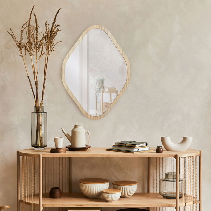 Home Deco Factory Espejo Madera Vidrio 44x60 cm
