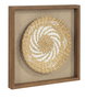 DKD Home Decor Cuadro Yute y Pino 35x3,6x35 con Acabado 3D Surtido de 2 Unidades