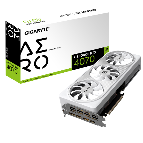 Gigabyte GV-N4070AERO OC-12GD tarjeta gráfica NVIDIA GeForce RTX 4070 12 GB GDDR6X