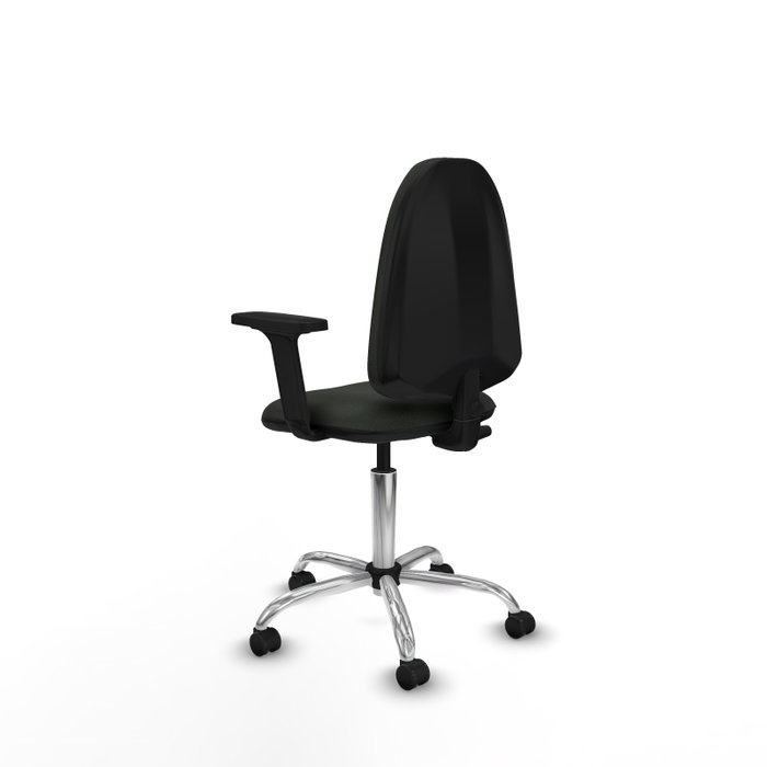 PIQUERAS Y CRESPO Silla de oficina Aýna Negra con Brazos 2D PIQUERAS Y CRESPO Silla de oficina Aýna Negra con Brazos 2D