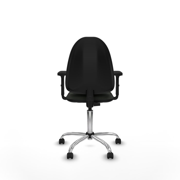 PIQUERAS Y CRESPO Silla de oficina Aýna Negra con Brazos 2D PIQUERAS Y CRESPO Silla de oficina Aýna Negra con Brazos 2D