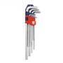 Workpro Juego de 9 Llaves Allen de Brazo Largo, Métrico