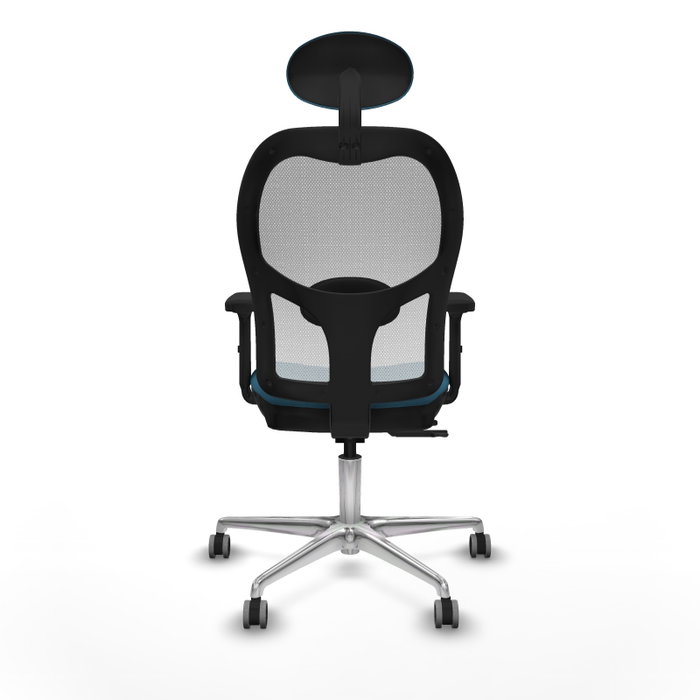 PIQUERAS Y CRESPO Silla de oficina Jorquera con mecanismo Sincro/Traslack Verde petróleo y Blanco PIQUERAS Y CRESPO Silla de oficina Jorquera con mecanismo Sincro/Traslack Verde petróleo y Blanco