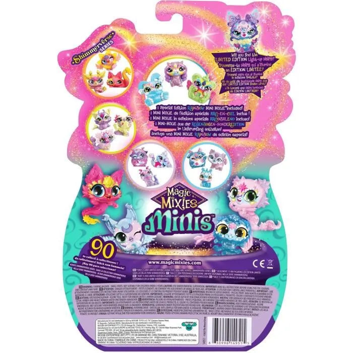 Magic Mixies MAG0630996149515 Pack 9 Mini Figuras Coleccionables, Calderos e Ingredientes Incluidos