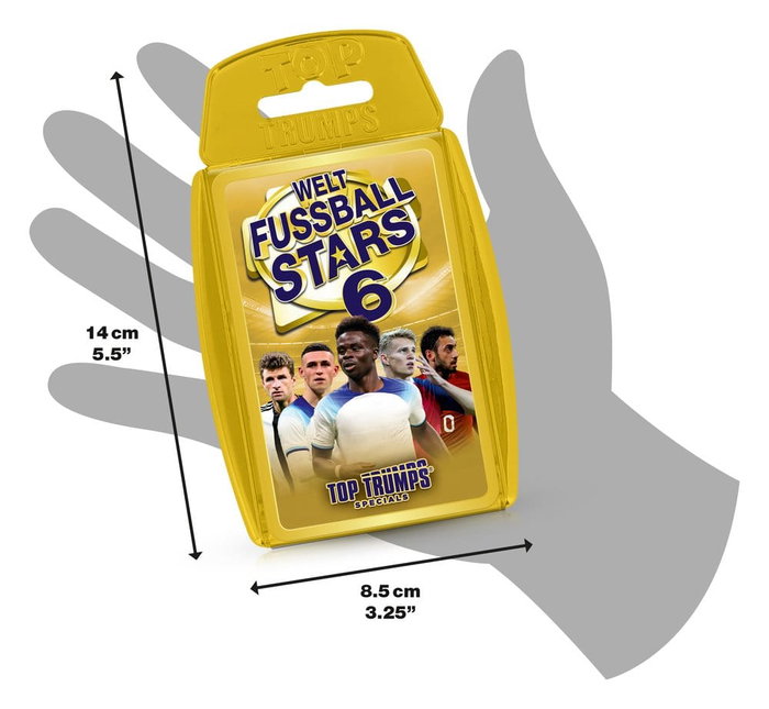 Winning Moves World Football Stars 6 Juego de cartas Top Trumps Edición Alemana