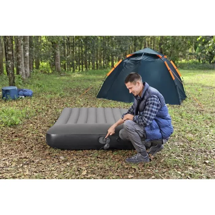 Bestway Colchón Hinchable 671BS Tritech Queen 2 Plazas Bomba USB Integrada 2,03m x 1,52m x 30cm Bestway Colchón Hinchable 671BS Tritech Queen 2 Plazas Bomba USB Integrada 2,03m x 1,52m x 30cm