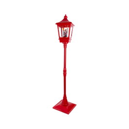 Lumineo Farola Papá Noel Iluminada con Efecto Caída de Nieve