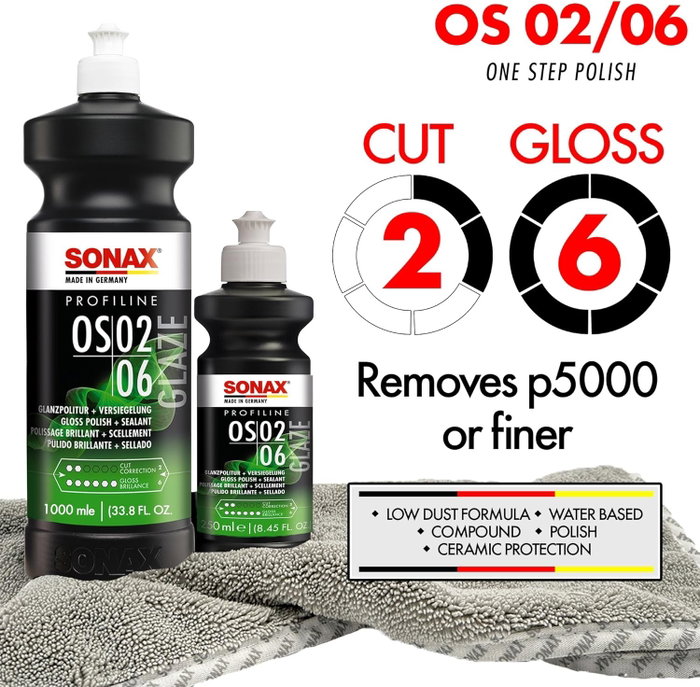 Sonax PROFILINE OS 02-06 Abrillantador Todo-en-Uno con Sellado Rápido Sonax PROFILINE OS 02-06 Abrillantador Todo-en-Uno con Sellado Rápido
