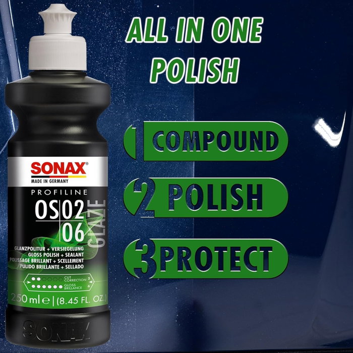 Sonax PROFILINE OS 02-06 Abrillantador Todo-en-Uno con Sellado Rápido Sonax PROFILINE OS 02-06 Abrillantador Todo-en-Uno con Sellado Rápido