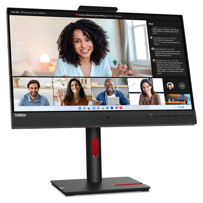 Lenovo ThinkVision T24mv-30 Monitor IPS 24" Full HD 1920x1080 75Hz 4ms USB-C 90W Altavoces Negro Lenovo ThinkVision T24mv-30 Monitor IPS 24" Full HD 1920x1080 75Hz 4ms USB-C 90W Altavoces Negro
